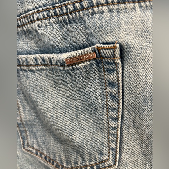 Insane Gene Jean Shorts Overalls Size Small - Picture 4 of 16